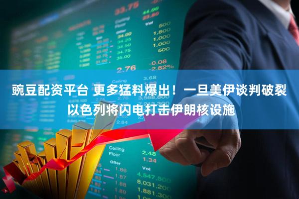 豌豆配资平台 更多猛料爆出！一旦美伊谈判破裂 以色列将闪电打击伊朗核设施